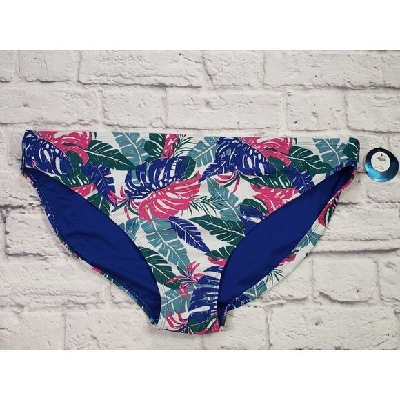 Decree Women's Tropical Print Bikini Swimsuit Bottom Size 2X - Picture 1 of 3